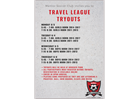 Travel Tryouts Schedule